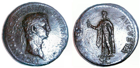Bronze Coin of Claudius